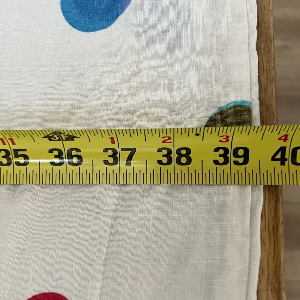 IKEA 100% Linen Rainbow Polka Dot 79x39.5 Duvet Cover and Pillowcase
